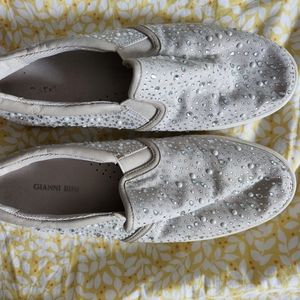 Gianni Bini Slide On Sparkly Shoes Size 10
